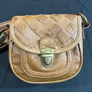 Mini Woven Crossbody & Belt Bag Vegan Leather Boho Chic Festival Western Eco